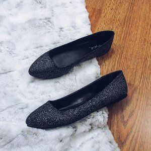 💎NWT Black and Silver Flats 💎 3 for $30
